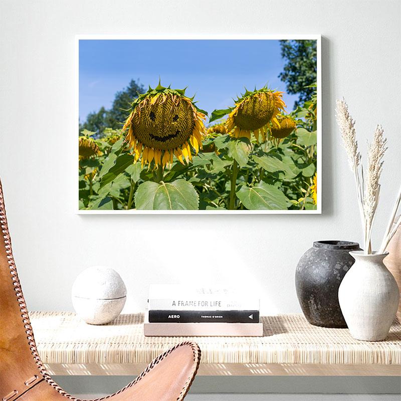 

Картина на холсте с подсолнухом, домашний декор, настенные художественные фотографии для украшения гостиной, пейзажный постер, постеры и принты с подсолнухом