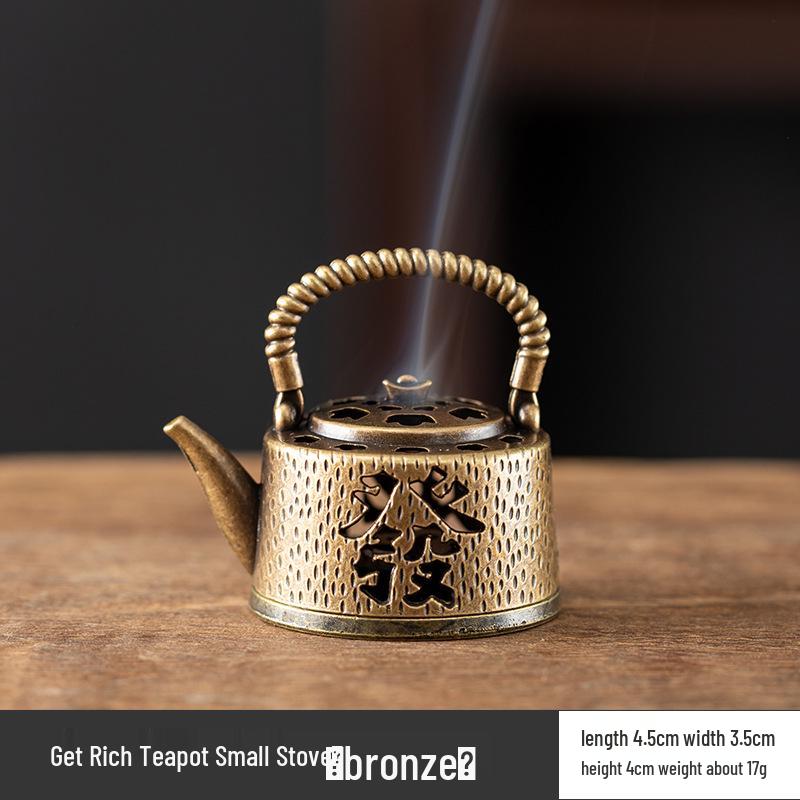 Creative Alloy Mini Indoor Incense Burner - Perfect for Homes, Hotels, and Small Decorative Spaces