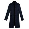Halloween cos men's cos clothes medieval clothes men's jackets trench coat medium and long retro stand-up collar
