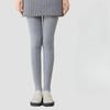 Women's Gray Extended Length Compression Slimming Pantyhose Spring Autumn Outer Wear Non-Slip Drop-Free Leggings