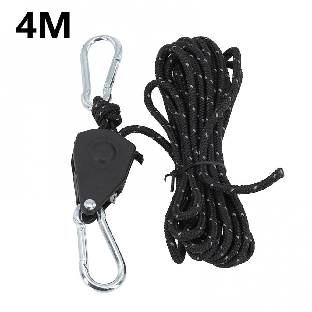 Rope Rope Buckle Stainless Steel+nylon Tent Pulley 4mm*4m