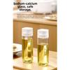 Abnehmbare Glasölflasche mit Ausgießer für präzises Ausgießen und spülmaschinenfesten Eigenschaften zum Kochen und Servieren