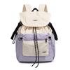 Schoolbag new backpack women's large-capacity leisure outdoor travel bag custom college student contrasting color flip bag