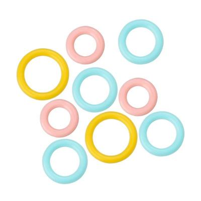 Colorful Plastic Marking Ring 100pcs Per Pack / DIY Plastic Marking Buckle Small Marking Needle Number Tool