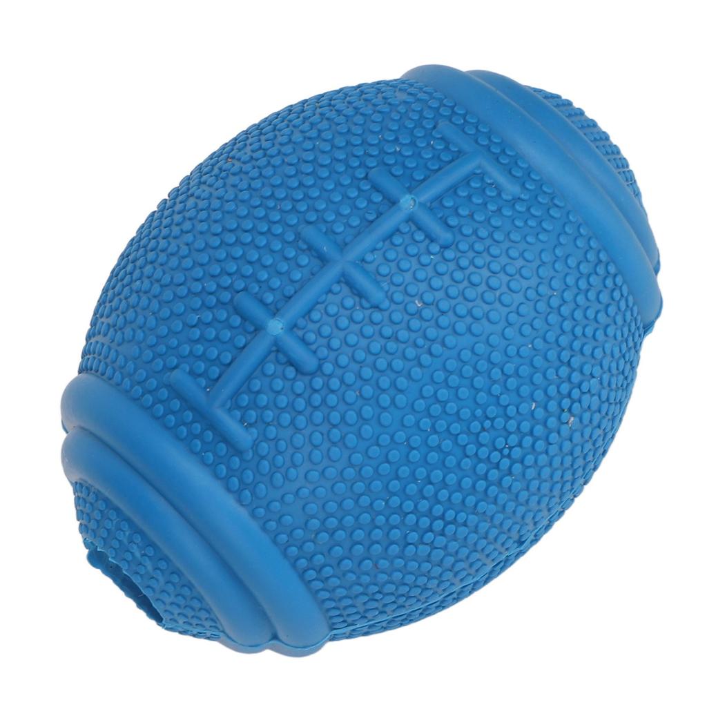 Dog Rugby Toy Rubber Bite Resistant Teeth Grinding Reduce Boredom Interactive Pet Chew Toy Balls for Dogs Puppy