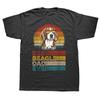 Funny Dog Vintage Best Beagle Dad Ever Fathers Day Puppy Dog Dad T Shirt Graphic Cotton Streetwear Short Sleeve Birthday Tshirt