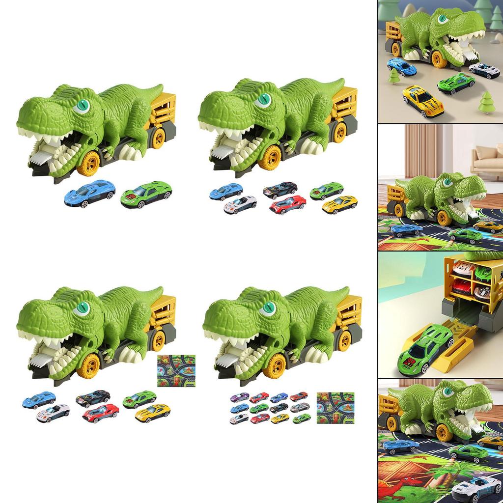 Dino Hauler Truck Set with Miniature Cars