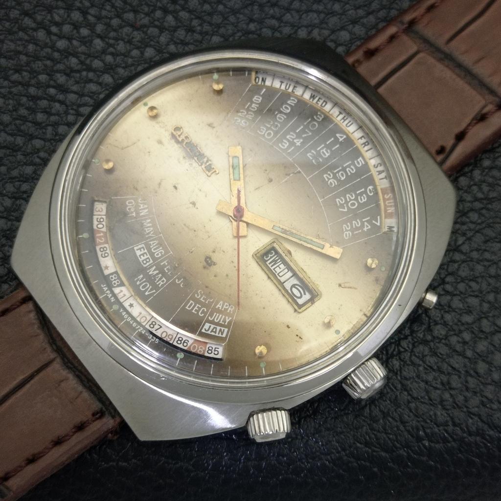 JAPAN VINTAGE ORIENT 100 YEARS AUTOMATIC MENS ORIGINAL DIAL WATCH a703117-1