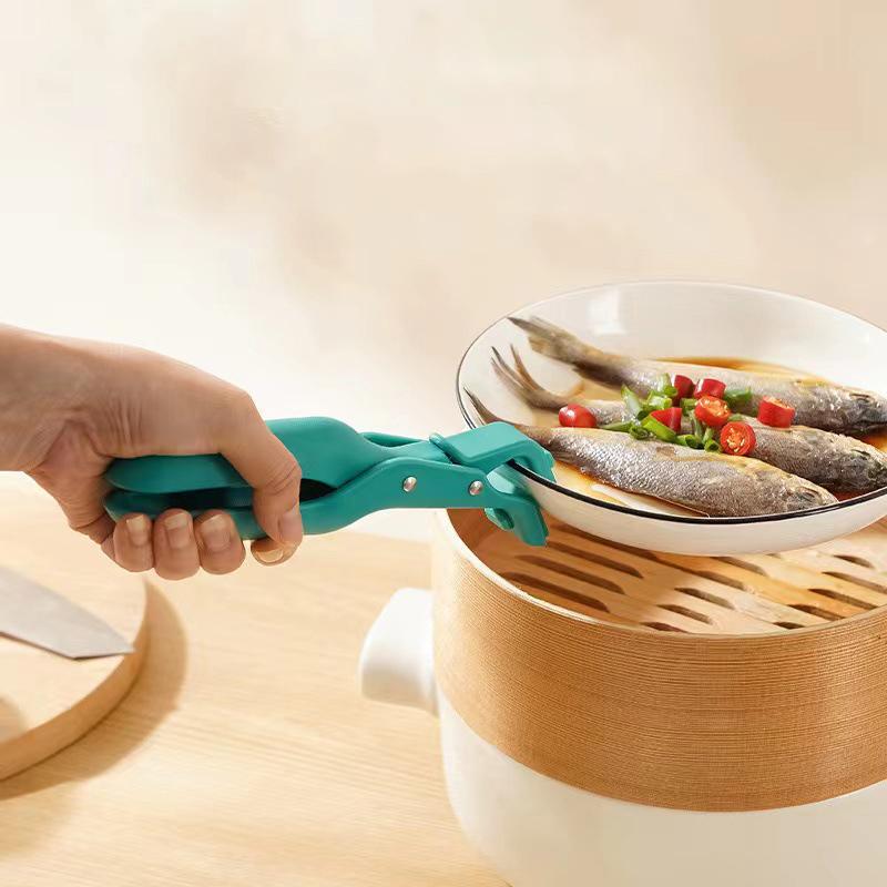 Anti Scalding Tray Holder Bowl Holder Multifunctional Tray Holder Anti Slip Creative Home Kitchen Silicone Anti Scalding Clip
