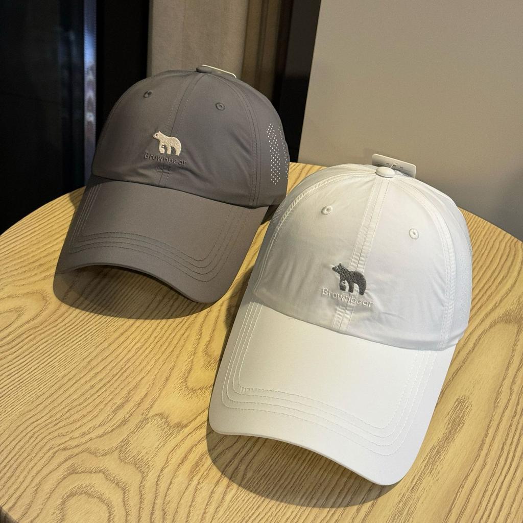 Spring and Summer New Simple and Fashionable Versatile Quick-drying Cap Polar Bear Sunshade Baseball Cap Tide