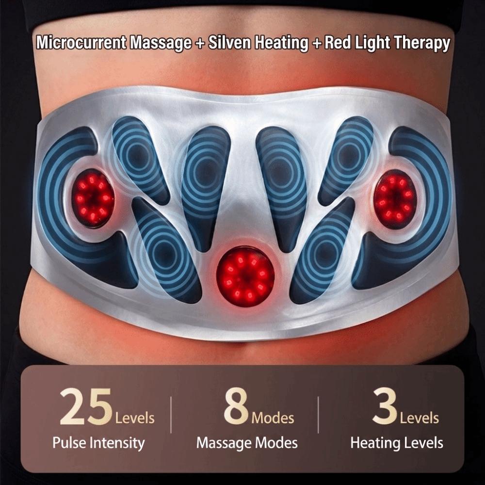 Multifunctional Massage Belt Electric Hot Compress Waist Massager Pulse Massager Women