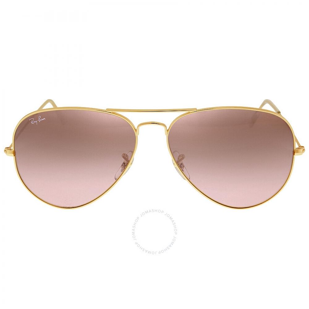

Ray Ban Aviator Gradient Silver Pink Mirror Pilot Unisex Sunglasses RB3025 001 3E 62