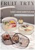 Sealed Compartments Luxury Fruit and Snack Storage Box with Lid