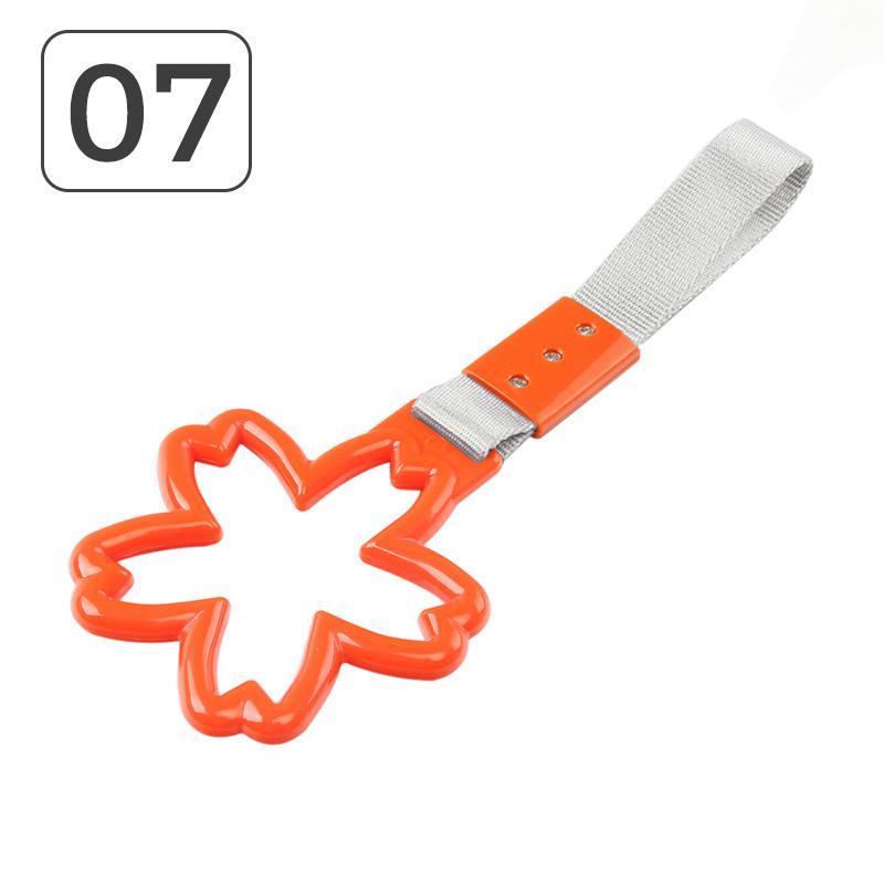 

Пластиковое кольцо в форме цветка, автомобильный поручень, ремень, декоративное предупреждающее кольцо на задний бампер, ремень для ручки поезда метро, ​​автобуса 07