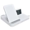3 In 1 LCD Digital Alarm Clock with Phone Earphone Wireless Charger USB Powered for Home Office