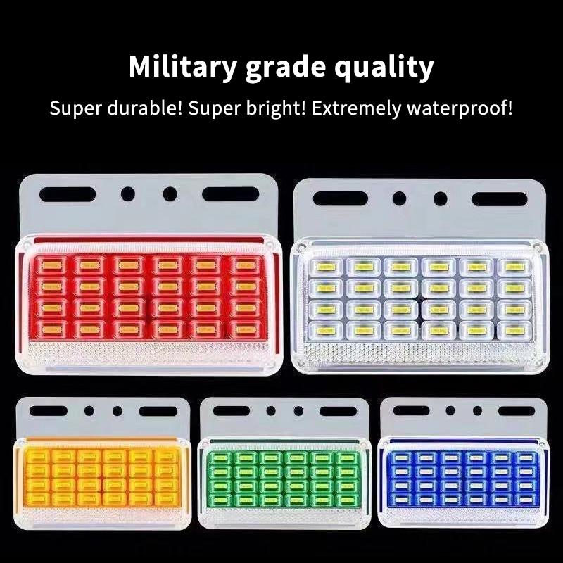 Led Side Light 24V Waterproof For Truck Trailer And Bus Wide Waist Light Suitable For Side Marker And Rear Light Applications