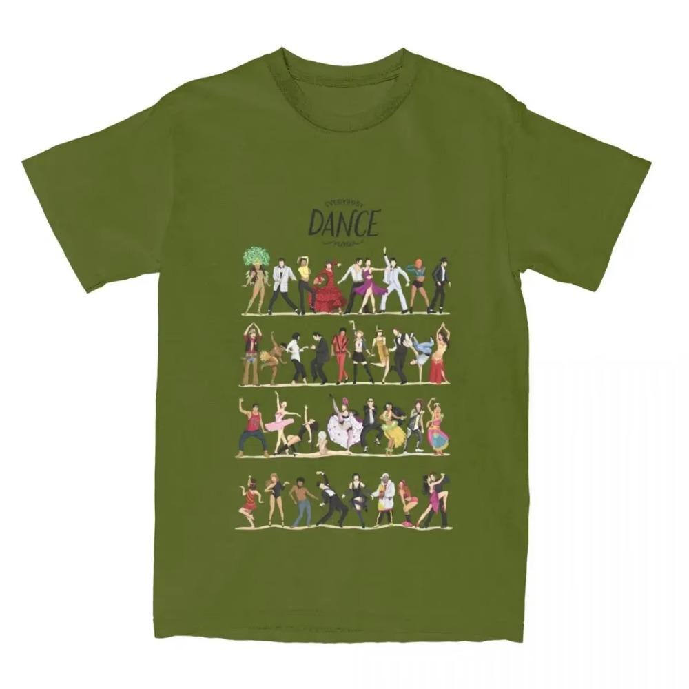 Vintage Beliebte Popkultur Tanz T-Shirts für Männer Frauen Lustige Weltberühmte Tänze T-Shirts Sommerkleidung