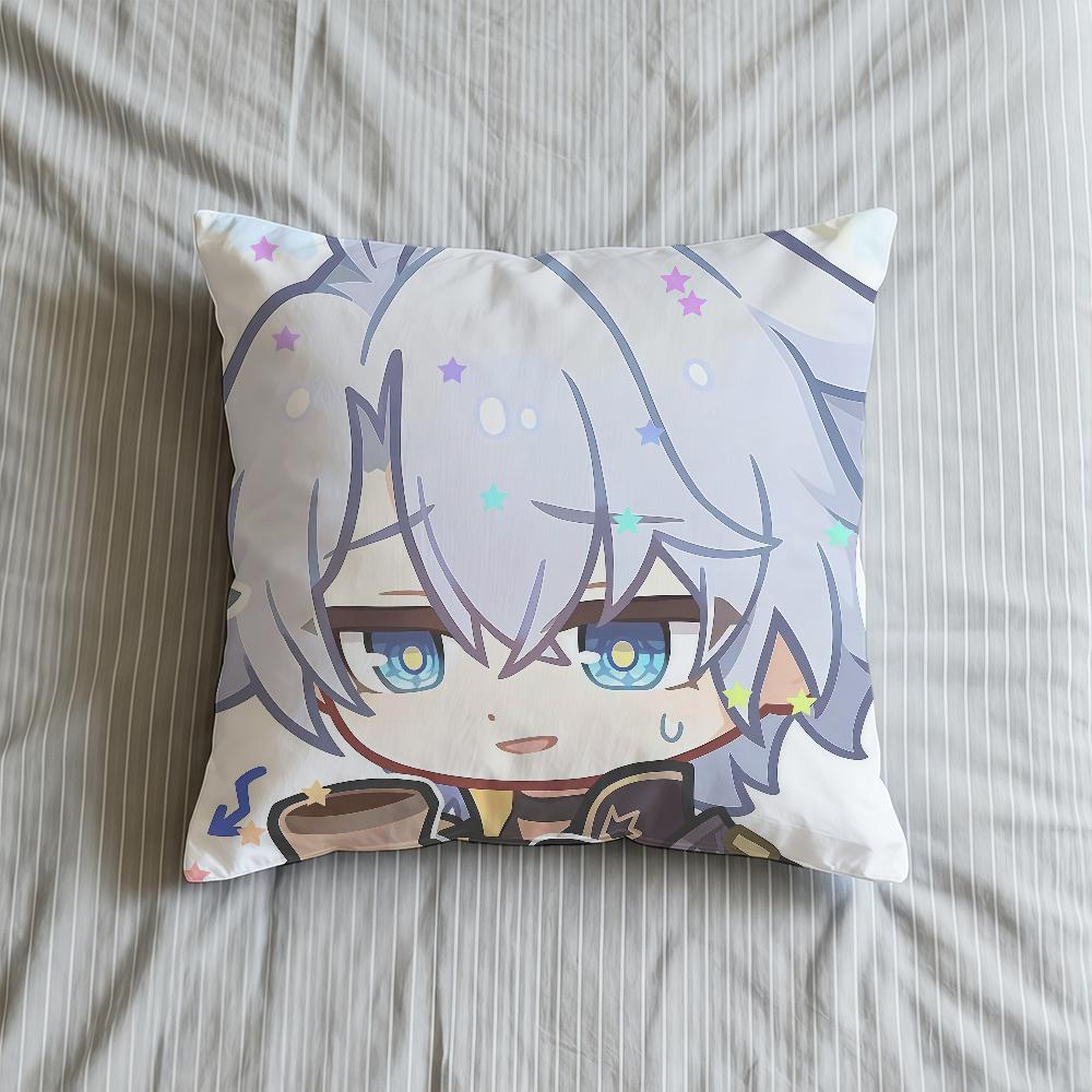 Cushion Cover Soft Case Sofa Living Honkai Phainon Room Home Comfortable Rail Office Decor Protective Star Pillow