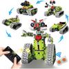 5 In 1 Robot Building Kit for Kids, Educational STEM Building Blocks Set, Remote & APP Control Construction Robot/Tracked Racer/Tank/Bulldozer,