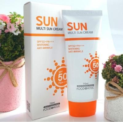 Moisture Sunscreen, Mild, Large Capacity Multi-Sun Cream SPF50 PA+++, 70ml