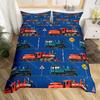 Set Copripiumino Treno Cartone Animato Treno Nero Set Biancheria da Letto Ragazzi Adolescenti Uomini Camera da Letto Singolo Doppio Copripiumino Decorazione Copripiumini