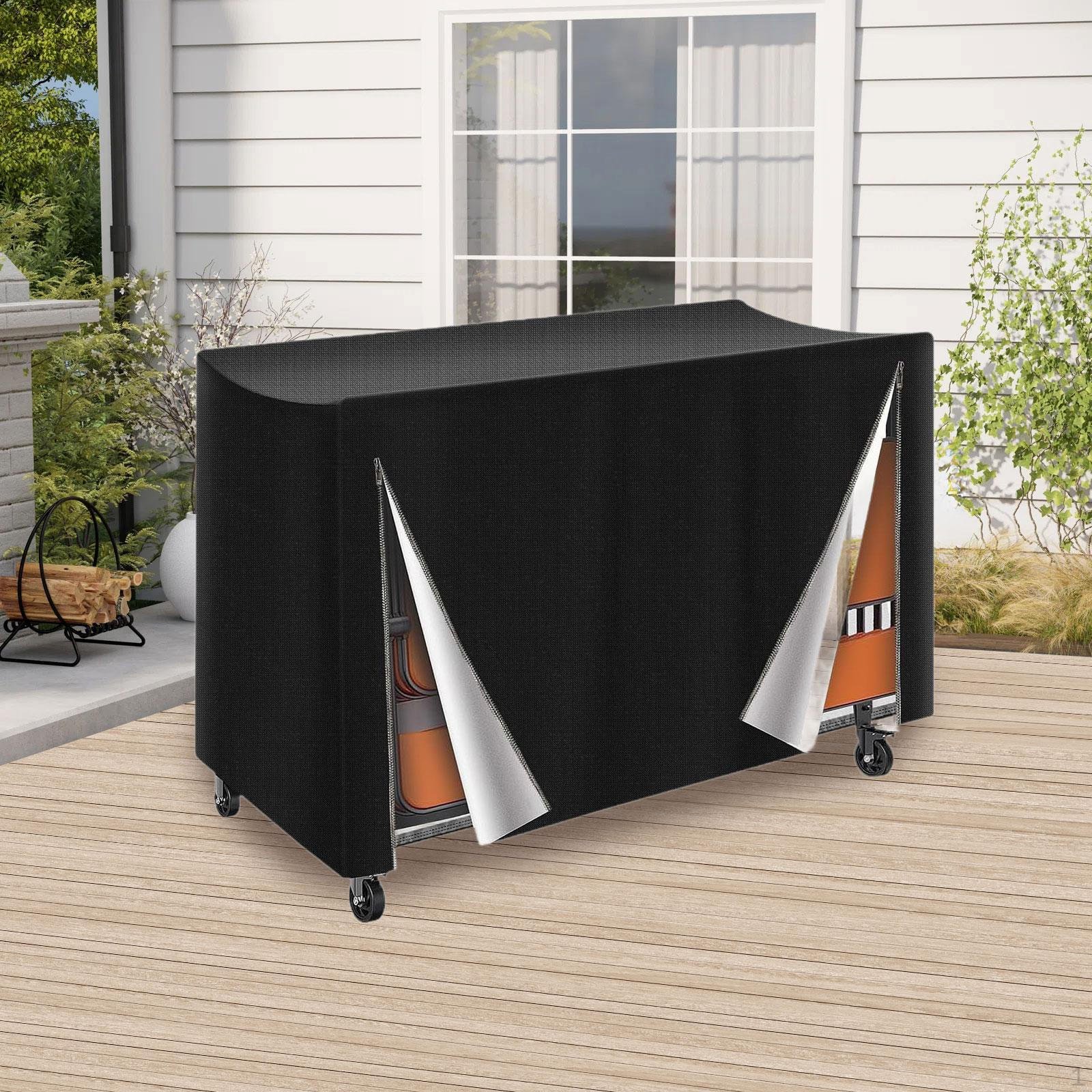 

Folding Chair Rack Cover, Dust Cover Dustproof Oxford Cloth Zipper 73” L x 35 W 42 H