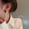 Exquisite Silver Needle Rhinestone Earrings for Women - Korean Retro Palace Style