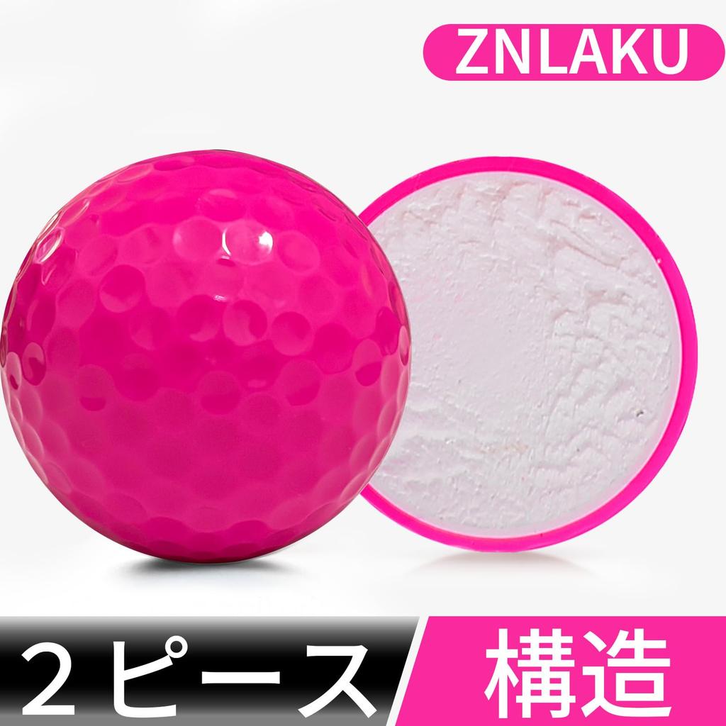 Znlaku Color Golf Combines Distance and High Rebound Eye-catching Ball, 2-Piece Construction,