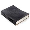 Passion Leather Handgefertigtes Notizbuch mit doppeltem Drachenmotiv, Unisex, unliniertes Papier, mittelgroßer Schreibblock, Künstlergeschenk, Komal's