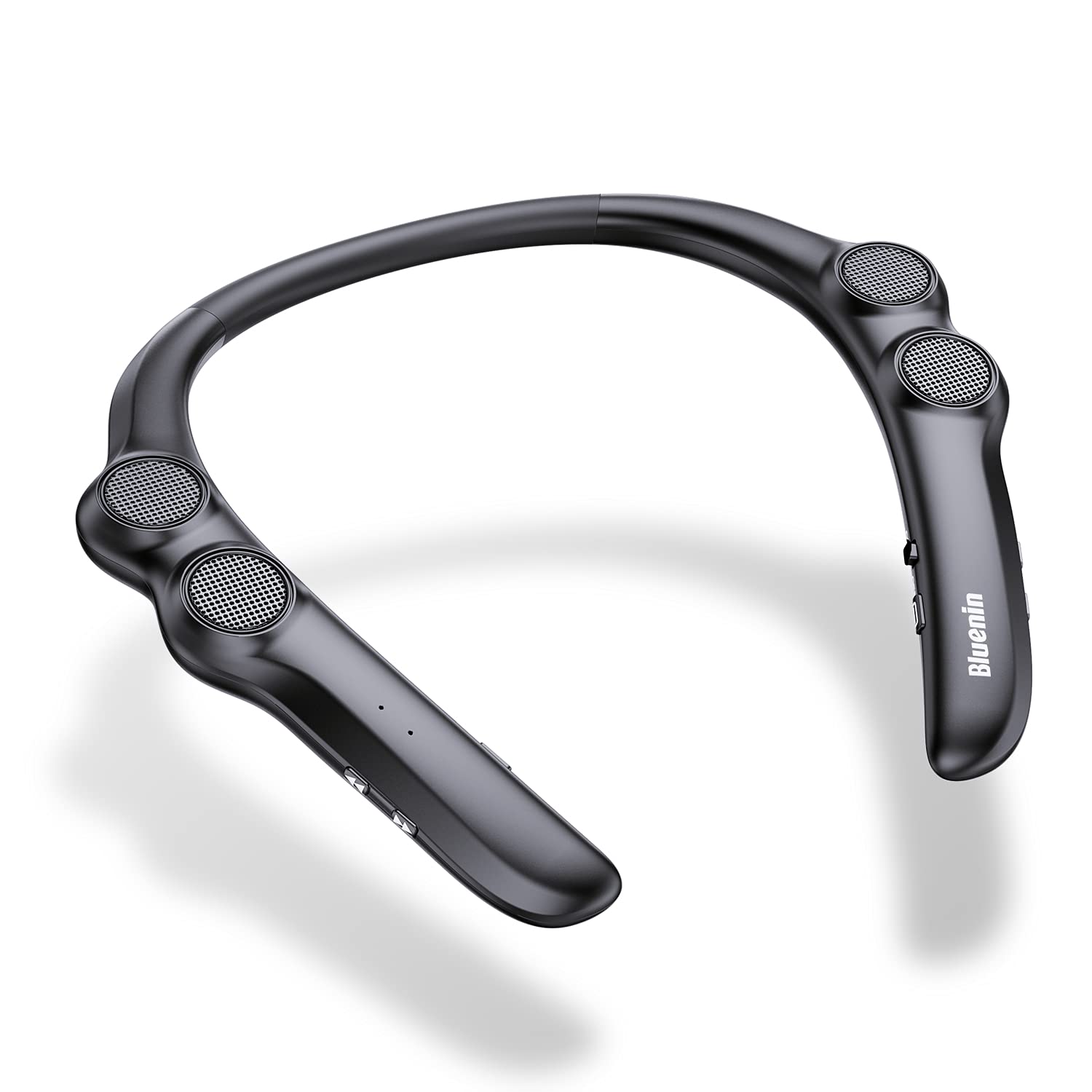 

Wearable neck speaker, portable speaker, neck speaker, lightweight, bluetooth 5.0 (black)