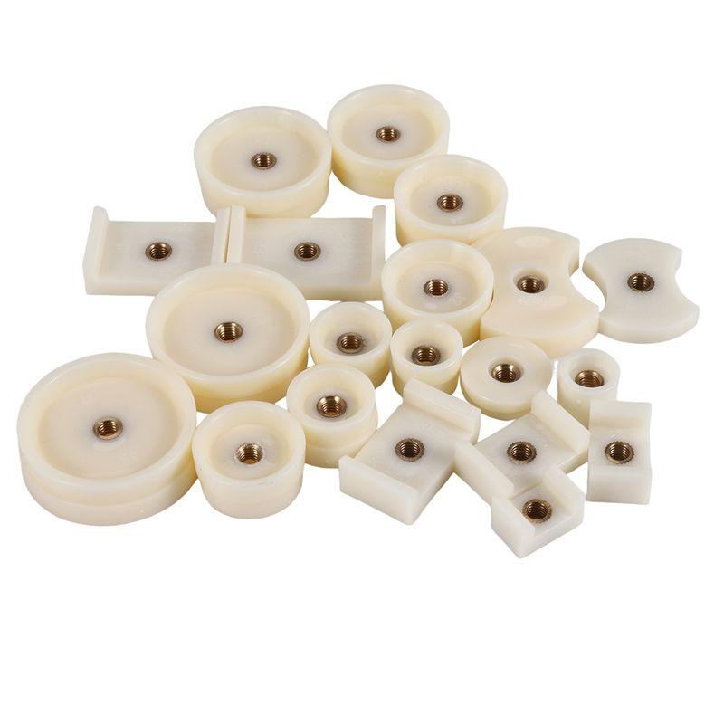 ABJI-Pack Of 20 Watch Back Press Fitting Dies Watch Repair Kit Round And Rectangular