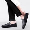 Fashion Men's Genuine Leather Loafers Slip-On Business Casual Shoes Comfortable Flat New Driving Shoes for Men Lightweight Dress Shoes