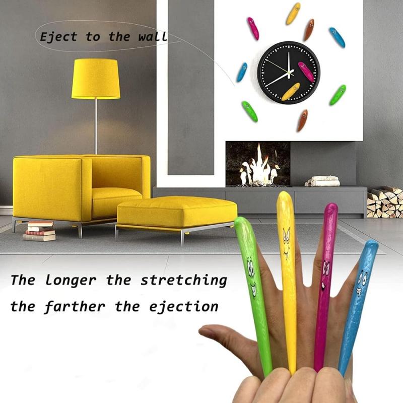 10Pcs Finger Catapult Funny Poo Toys Sticky Wall Toy Pranks Decompression Creative For Kids Party Favor Adult Vent Stress Relief