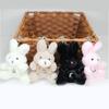 4 Colors Plush Stuffed Animal Rabbit Toy Pendant Keychain for Valentines Day