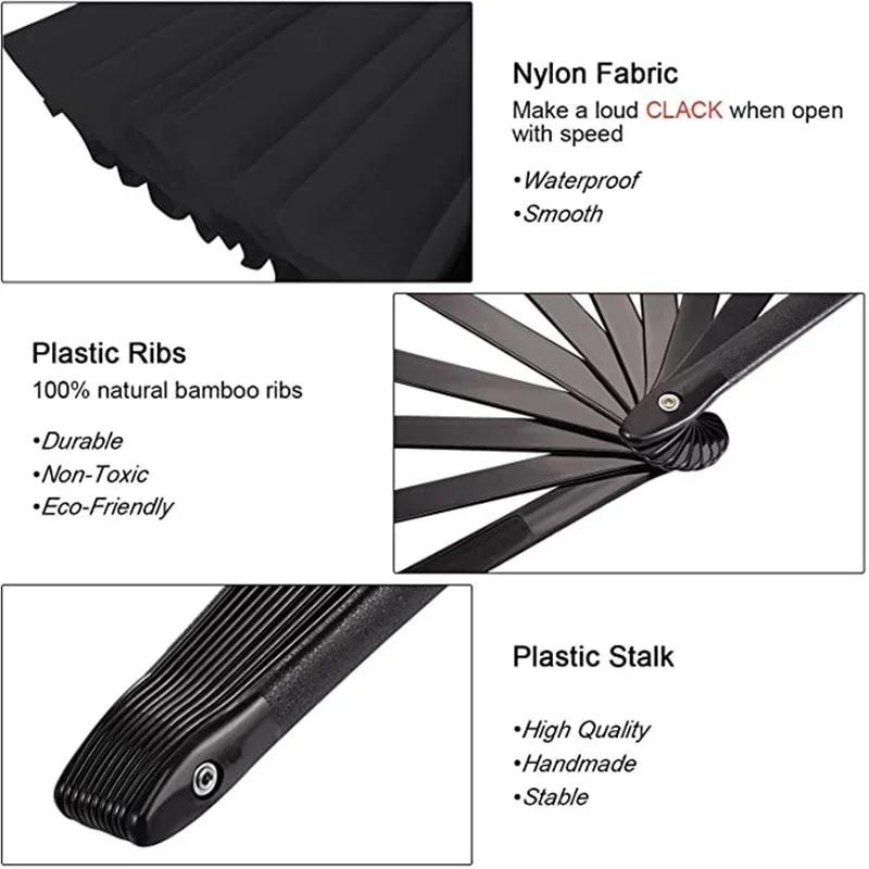 1pc DIY Handmade Solid Color Pocket Craft Decoration Chinese Style Folding Fan Kung Fu Fan Wedding