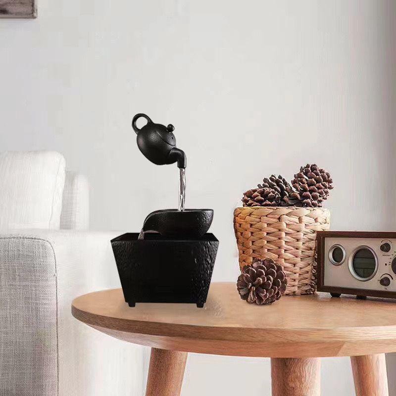 Desktop Rockery Waterfall Fountain for Home, Bedroom, or Living Room Decor