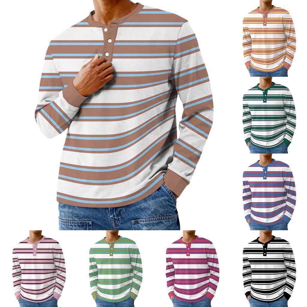 Men's Casual Oversized Button-Down Shirt With Long Sleeves