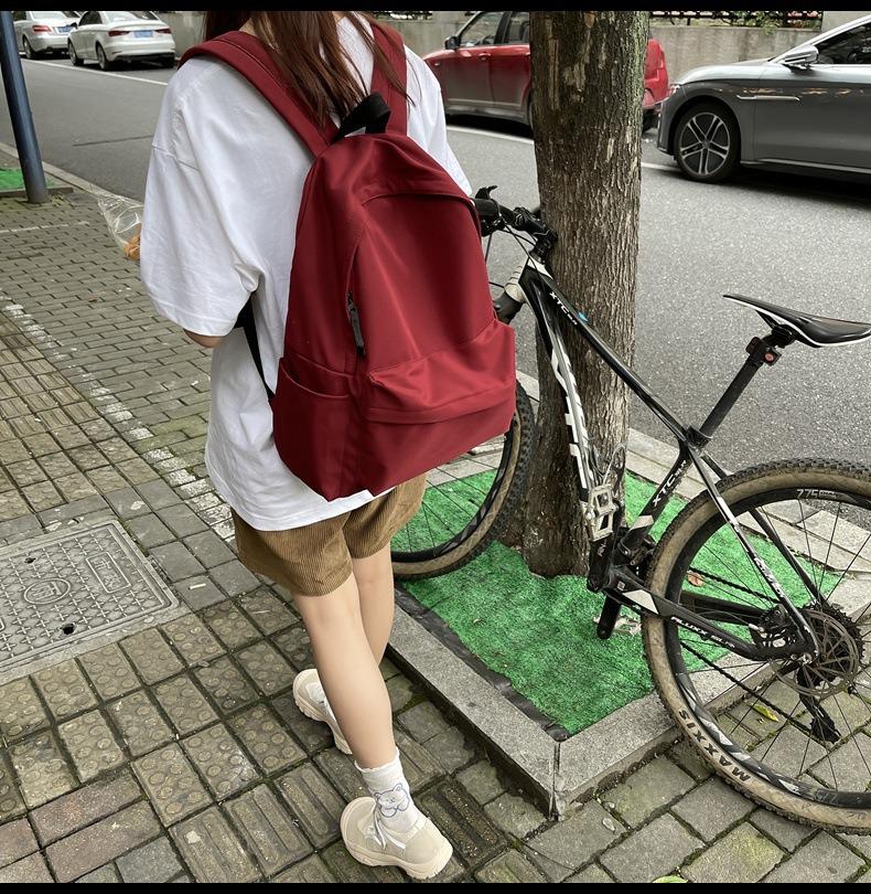 Studenten Campus Mode Rucksack - Große Kapazität, Einfarbig, Vielseitige Reise- & Umhängetasche