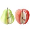 100 Pages Pear Shape Sticky Notes Fruit Shape Portable Scratch Paper Notepads Desk Decor Office Supplies