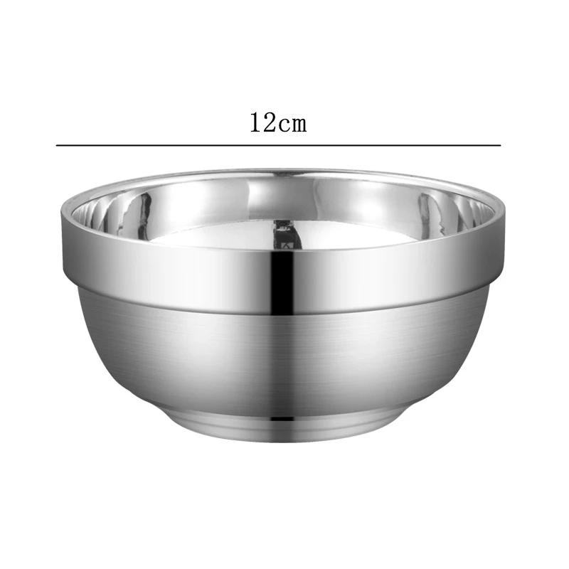 

Чаша для риса из нержавеющей стали 304, антипригарная лапша быстрого приготовления, загущенный домашний суп, многофункциональная домашняя посуда