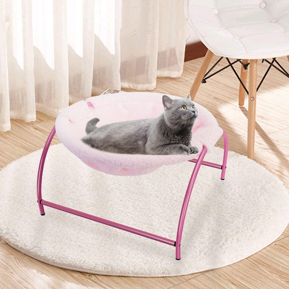 Detachable Elevated Cat Hammock Breathable With Stand Cat Standing Bed Free-Standing Comfortable Pet Sleeping Nest Winter