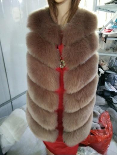 New imitation fur vest women's medium and long fox fur vest jacket women's winter fur vest