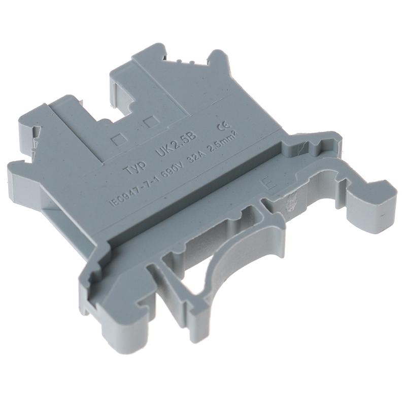 10 Stück Reihenklemmenblock Universalplattenmontage Uk 2.5B 32A Schraubanschluss