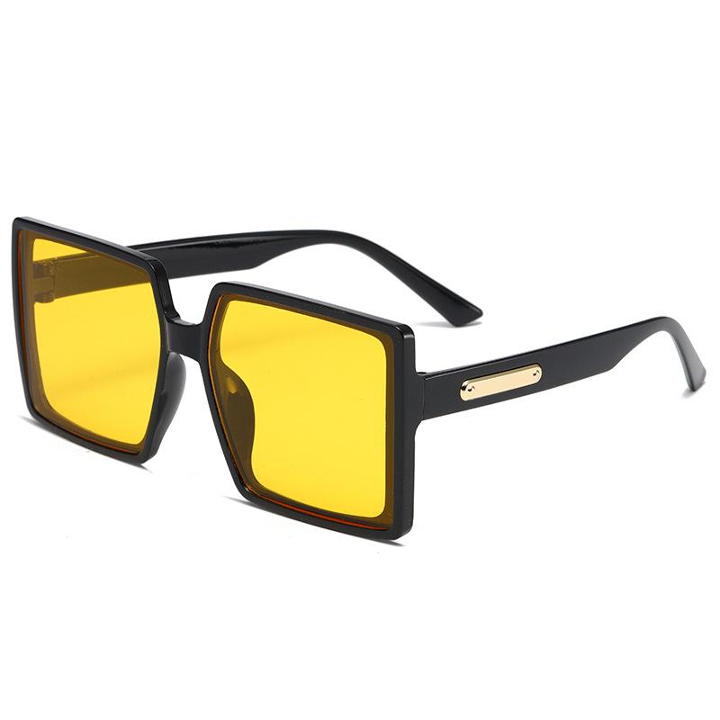 New large-frame European and American trend sunglasses fashion street shooting travel sunshade sunglasses women's square sunglasses