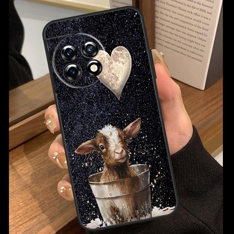 Highland Cow Sunflower Cute Case For OnePlus 15R 13R 13T 12R 15 13 12 11 10 Pro 10T Nord CE 3 4 Lite N20 N30 Nord 5 Cover