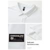 CHOCOOLATE Men's Patchwork Cotton Polo Shirt