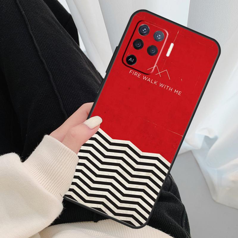 Twin Peaks Fire Walk With Me Case For Oppo A17 A57 A77 A40 A78 A54 A74 A94 A76 A16 A96 A18 A60 A80 A38 A58 A98 A15 A5 Pro