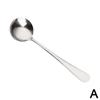 Stahl Runde Suppenlöffel Praktisch Feine Verarbeitung Verdicken Langer Griff Glatte Oberfläche Ideal Zum Kochen Und Servieren U1Q7