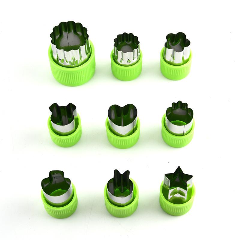 Stainless Steel Bow Tie Pasta, Wonton, and Dumpling Mold with Cartoon Fruit Shapes for Baby Food Supplement.