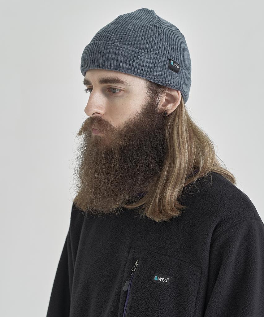 Wegeu Aspen Wool Beanie (Gray Blue)